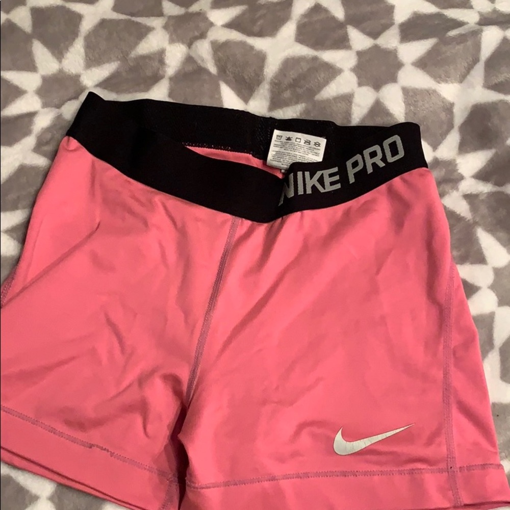 Neon Pink Nike Pro Spandex